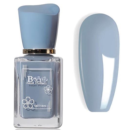 KAHSOSE bottle front view showing blue-grey shade and glossy benefit