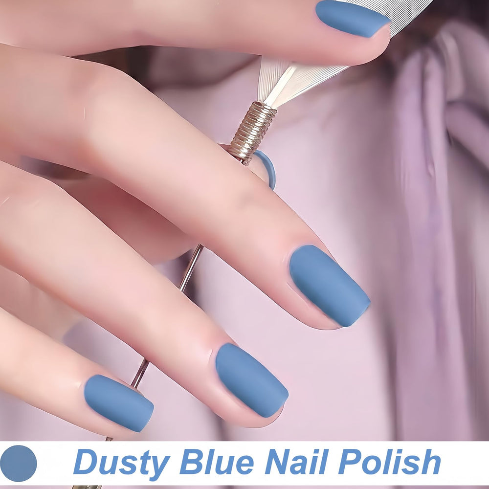 KAHSOSE swatch painted on nails illustrating soft frosted matte finish for elegant look