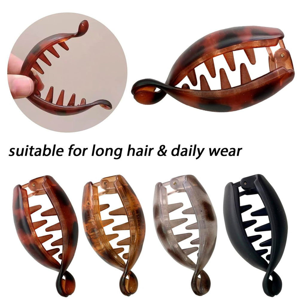 KAICCOSO close-up of black clip teeth highlighting non-slip double-tooth grip