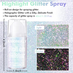KAICOERLY glitter applied on collarbone in lifestyle shot for party-ready radiance