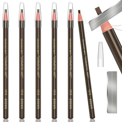 KAIQIKAIXI front packaging showing six dark brown pencils, tidy gift-ready kit