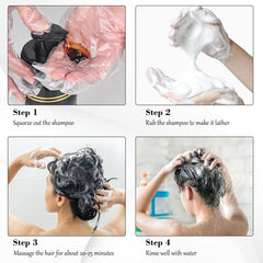 KAISASA woman applying shampoo illustrating easy at-home grey coverage