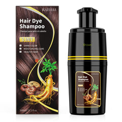 KAISASA front bottle brown shampoo showing label and quick color benefit