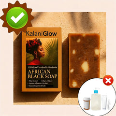 Kalani Glow bar resting on draining dish extending soap longevity