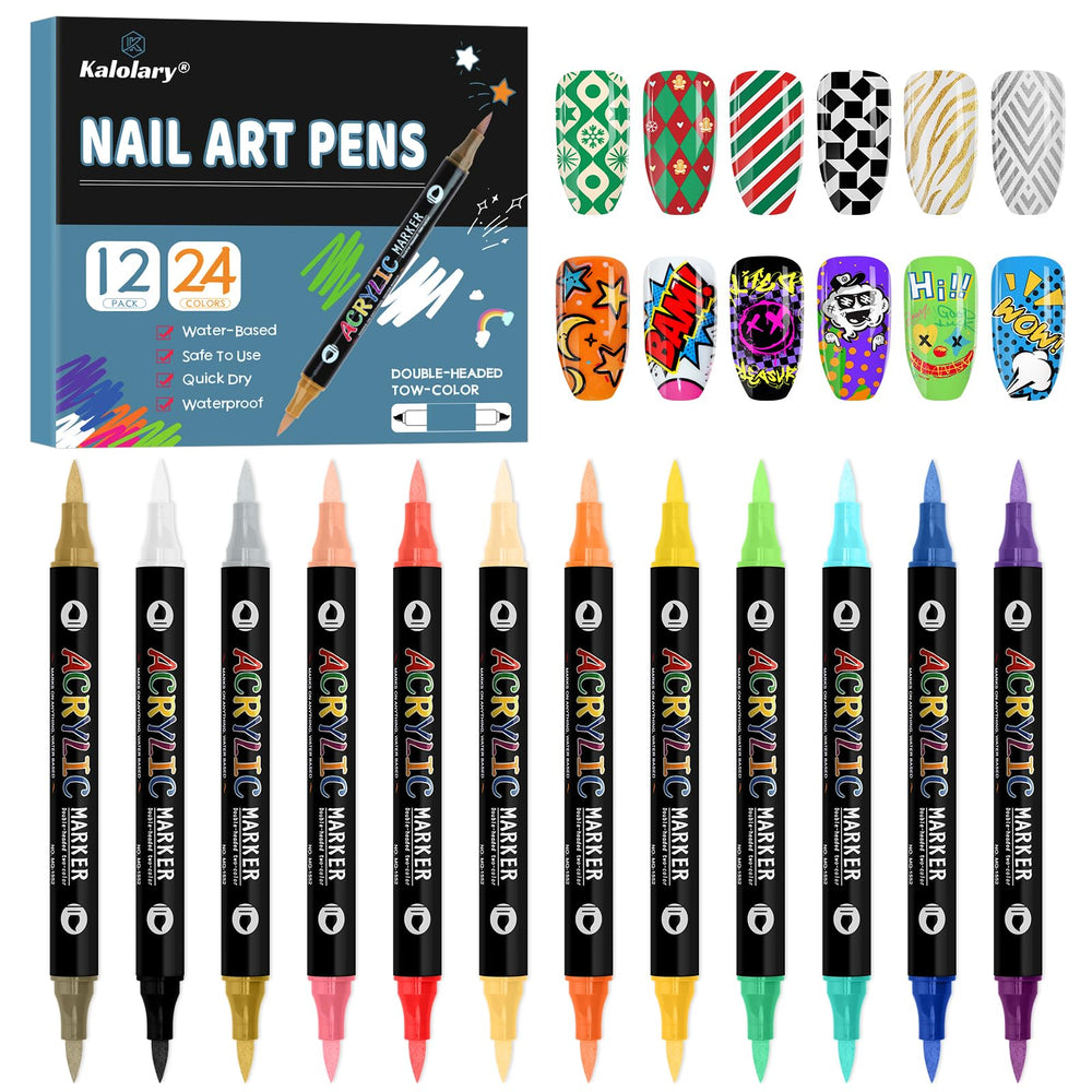 Kalolary front packaging showing 24-color set and neat display for quick selection