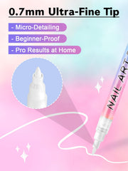 kalolary close-up of 0.7mm tip for precise lines and tiny dots