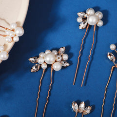 KALOLIA hair pins placed in a styled bun showing secure hold benefit: polished updo