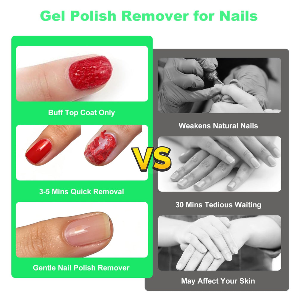 KALYFADIO before and after nails showing clean removal and smoother nail surface