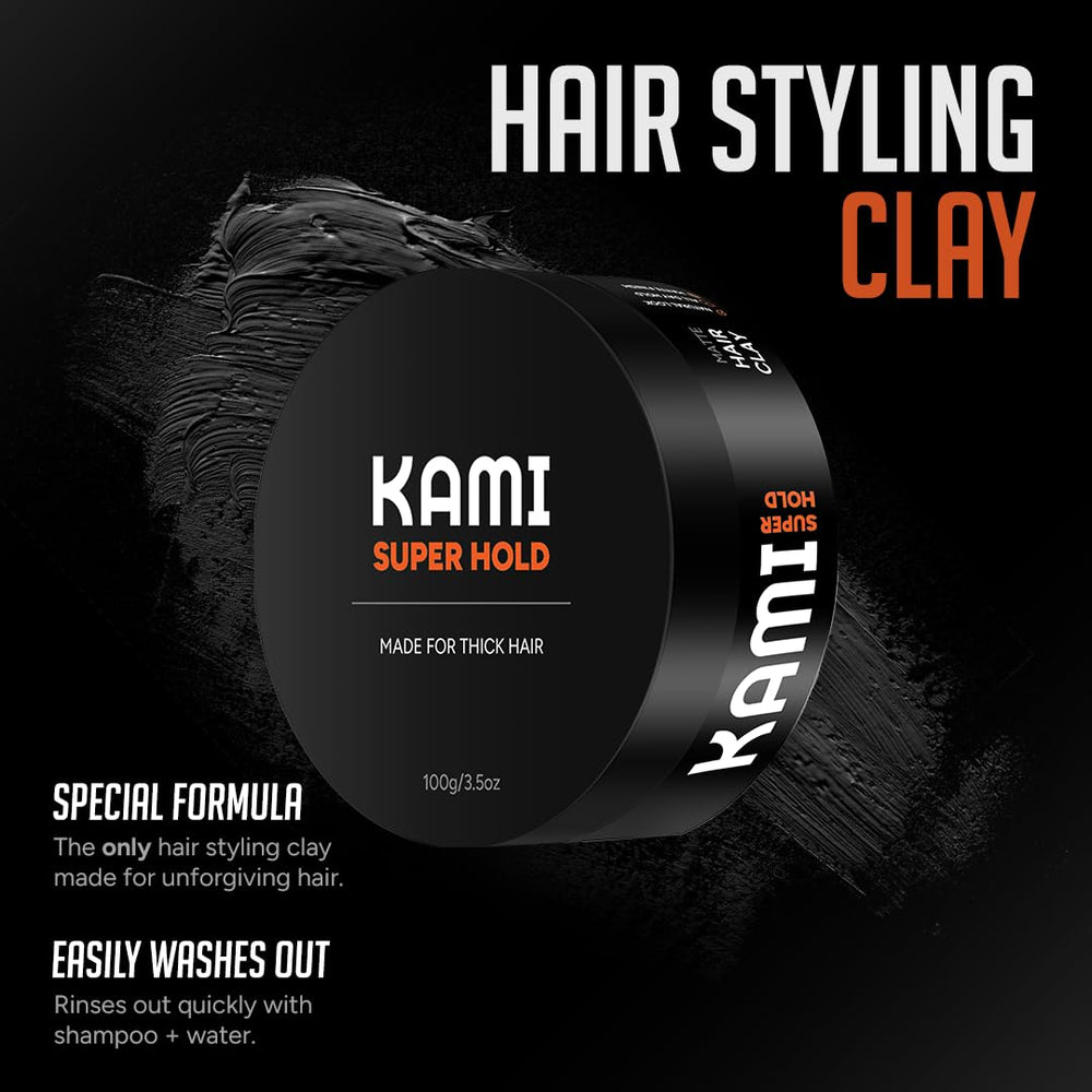Close-up of hair with Kami matte finish showing natural, non-greasy texture