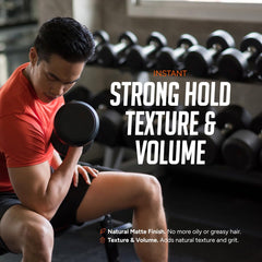 Close-up of Kami powder texture highlighting lightweight grip and volume benefit
