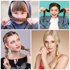 KANPRINCESS used on a baby ponytail demonstrating gentle secure styling benefit