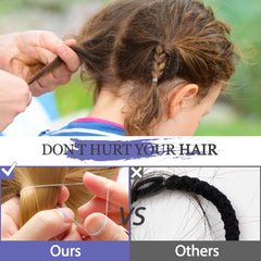 KANPRINCESS used in a detailed braid to show discreet hold and neat finish