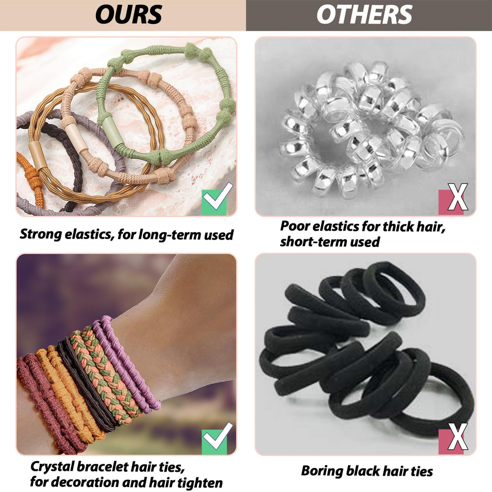 KANPRINCESS hair tie worn as bracelet on wrist showing style and easy access