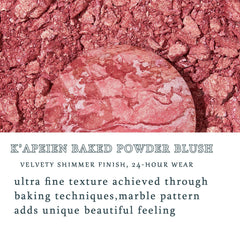 K'APEINE open compact top view revealing baked blush pan and reflective surface