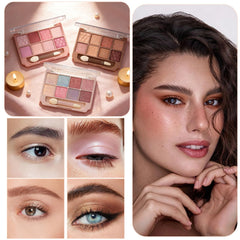 K'APEINE eye makeup on model for evening look showing buildable depth benefit