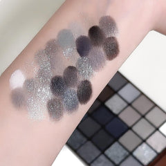 K'APEINE swatches of cool greys and blacks demonstrating blendability