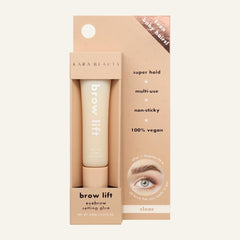 Kara Beauty size comparison tube next to everyday makeup items