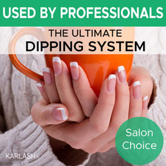 Karlash base cap and brush close-up for precise, easy application