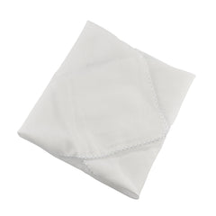 Karlling single muslin face cloth flat lay showing generous size for full-face coverage