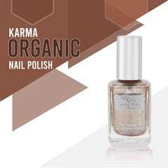Karma Organic bottle beside recyclable packaging highlighting glass bottle eco benefit