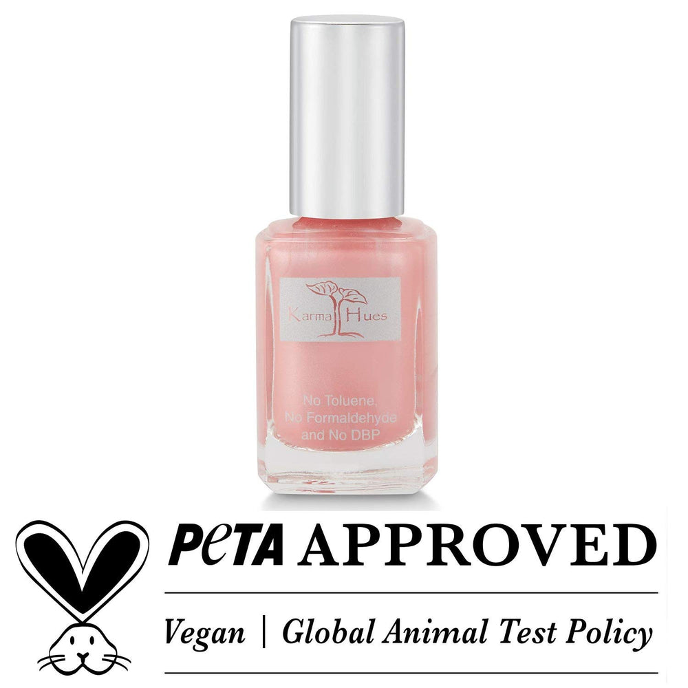 karma organic brush stroke of polish showing smooth application benefit