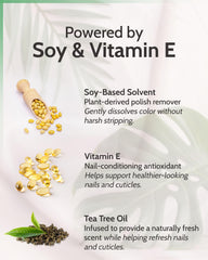 Karma Organic ingredients tea tree and soybean showcasing natural formulation benefit