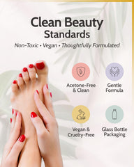 karma organic pour texture on hand demonstrating oil-based gentle removal benefit