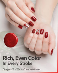 karma organic swatch on deep skin showing inclusive shade visibility