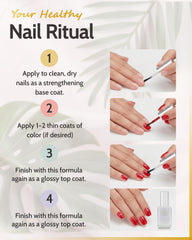 karma organic before-and-after nails showing improved shine and reduced chipping benefit