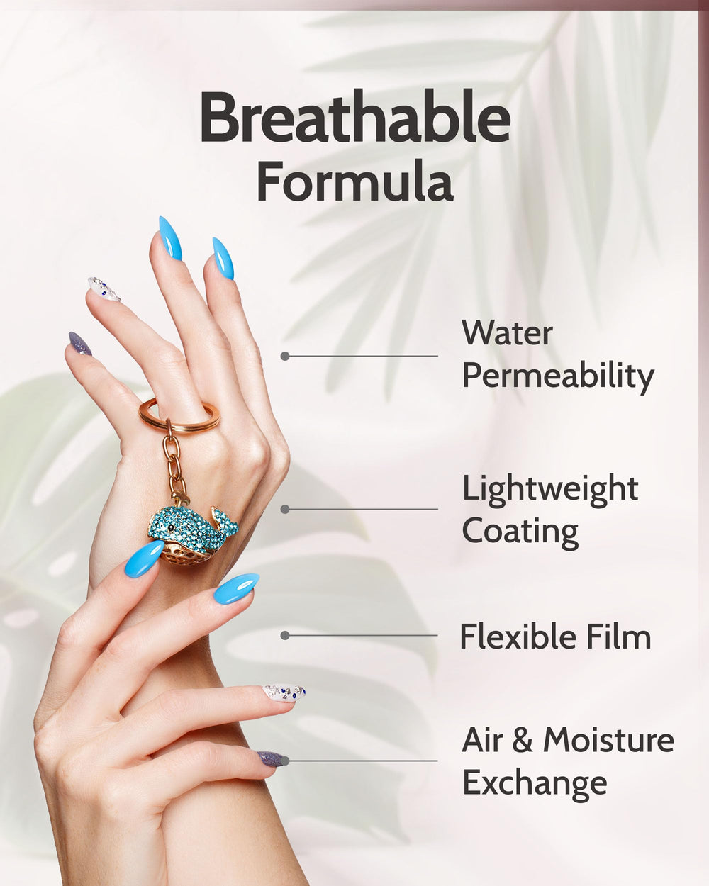 karma naturals Sufia on nails during wudu illustrating water permeability