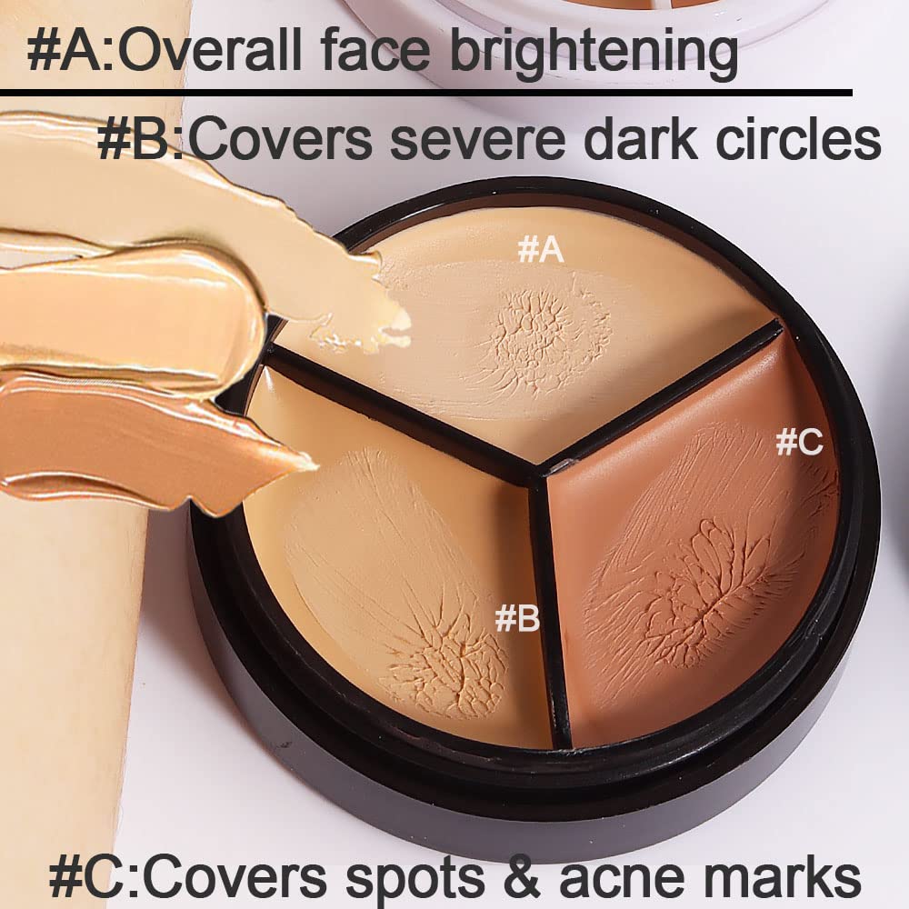 KARNAR arm swatches comparing peach yellow green correctors for targeted use