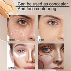 KARNAR open palette showing three cream shades to correct and contour skin