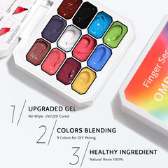 Karroy cured ombre nails in lifestyle shot highlighting wearable gloss