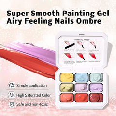 Karroy floral brush stroke detail displaying precise painting and vibrant color