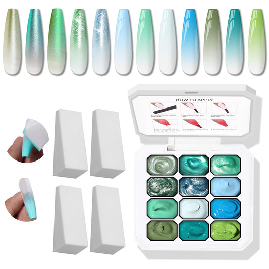 Karroy front packaging showing 12-color gel palette and kit convenience