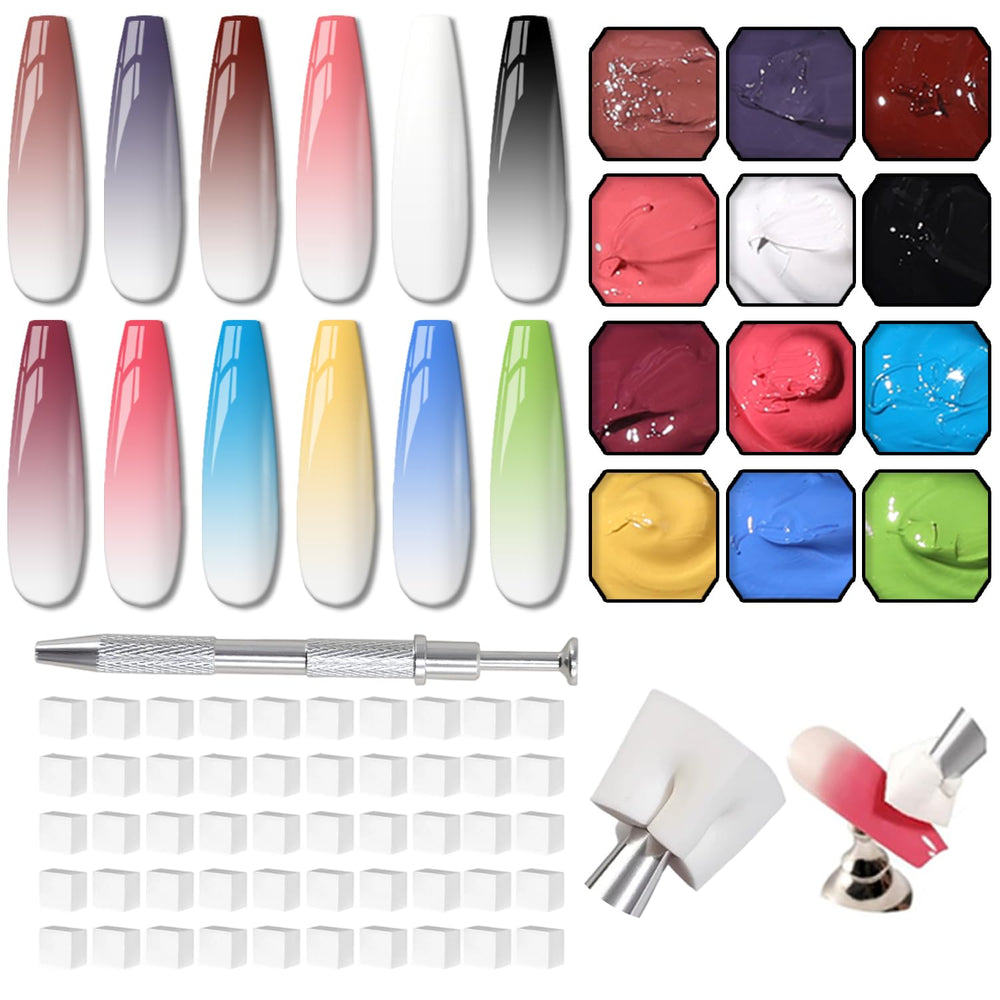 Karroy front packaging showing 12-color palette and easy ombre use