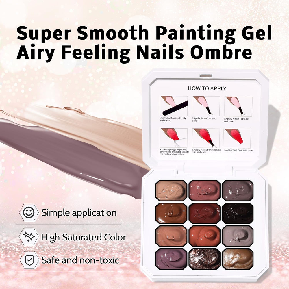 Karroy sponge dabbing on nail demonstrating simple ombre technique