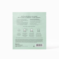 Karuna lifestyle scene of relaxed person wearing mask, supports spa-at-home ritual
