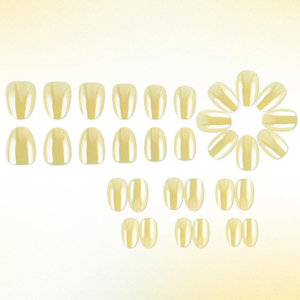 KASOICRA kit tools and 24 jelly glue stickers laid out for fast salon-free application