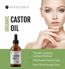 Kate Blanc Cosmetics dropper dispensing a controlled drop for targeted use
