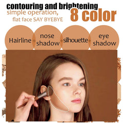 Katiluxiya powder being applied with a brush, showing easy sculpting and natural definition
