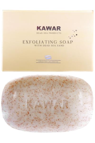 KAWAR front packaging showing mineral-rich exfoliating soap benefits