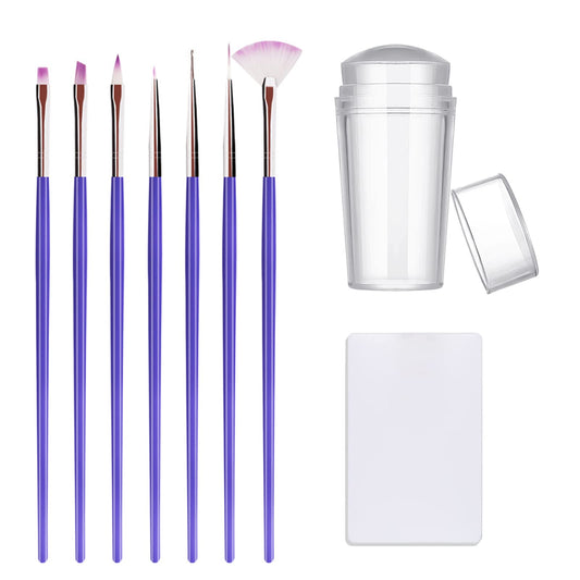KAYZON front view of jelly stamper kit showing tools and portability benefit