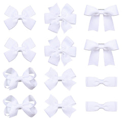 KCHIES front packaging showing 12 white bows and neat display, easy selection