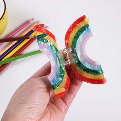 KCHIES rainbow clip teeth detail demonstrating strong hold without damage benefit