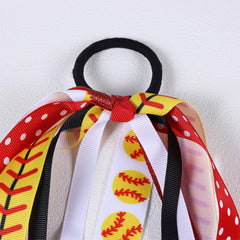 KCHIES ribbon next to ruler demonstrating 8.7-inch length for visible streamers