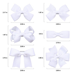 KCHIES white bow on flower girl dress showing elegant occasion-ready accent