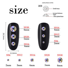 Kdkyy rhinestone next to coin showing 5mm scale for size clarity