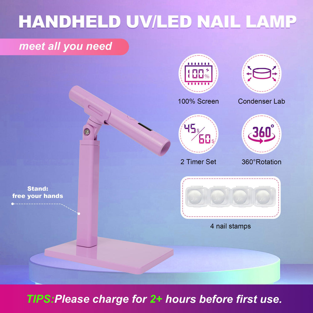KeepTwenty in hand demonstrating portable handheld use and precise curing