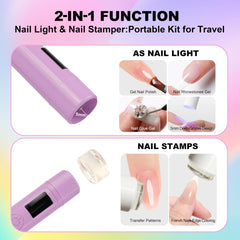 KeepTwenty beside a hand to show scale and travel‑friendly compact size
